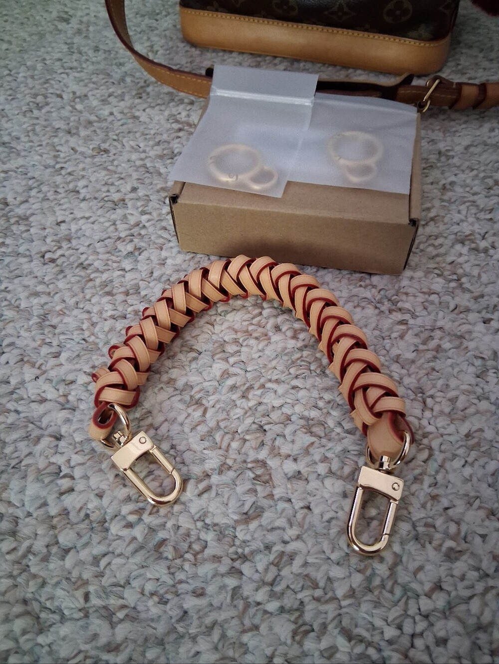 Genuine Vachetta Leather Braided Handle - Picture 4 of 7